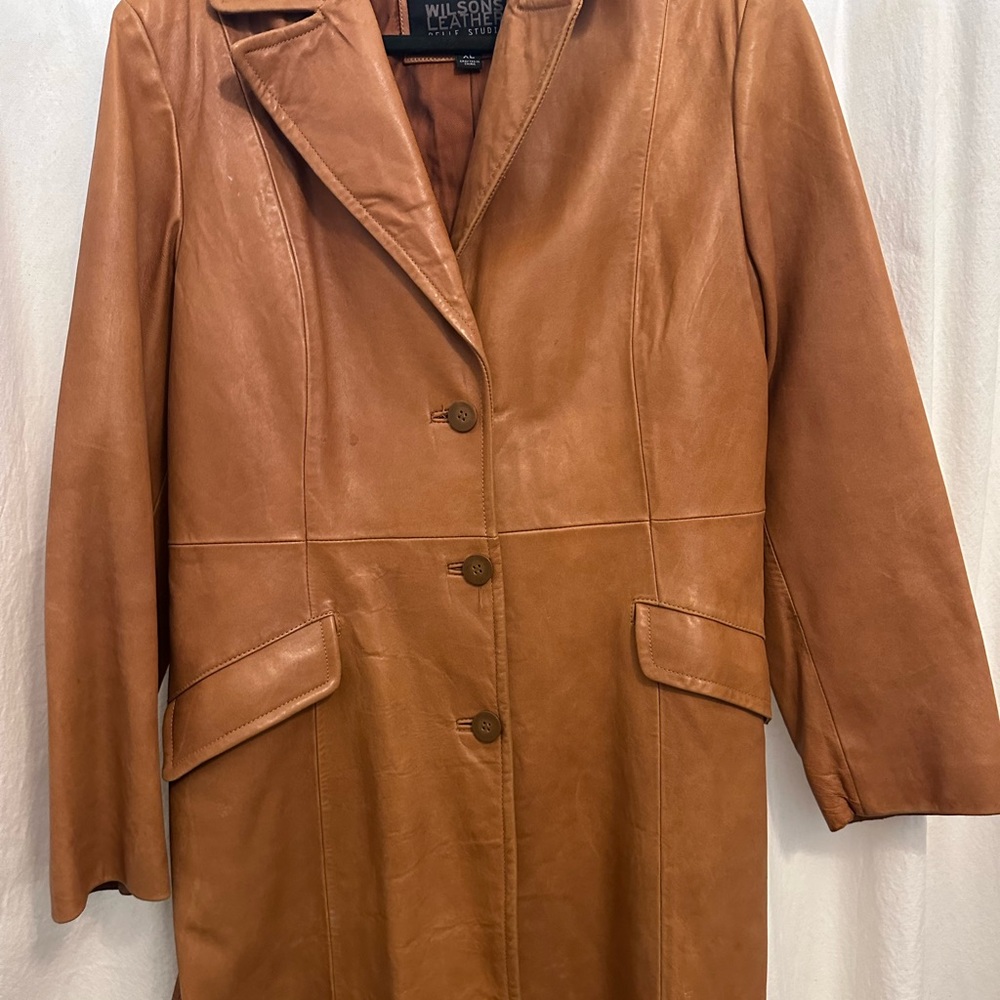 Y2K Genuine Leather Jacket in Saddle Tan